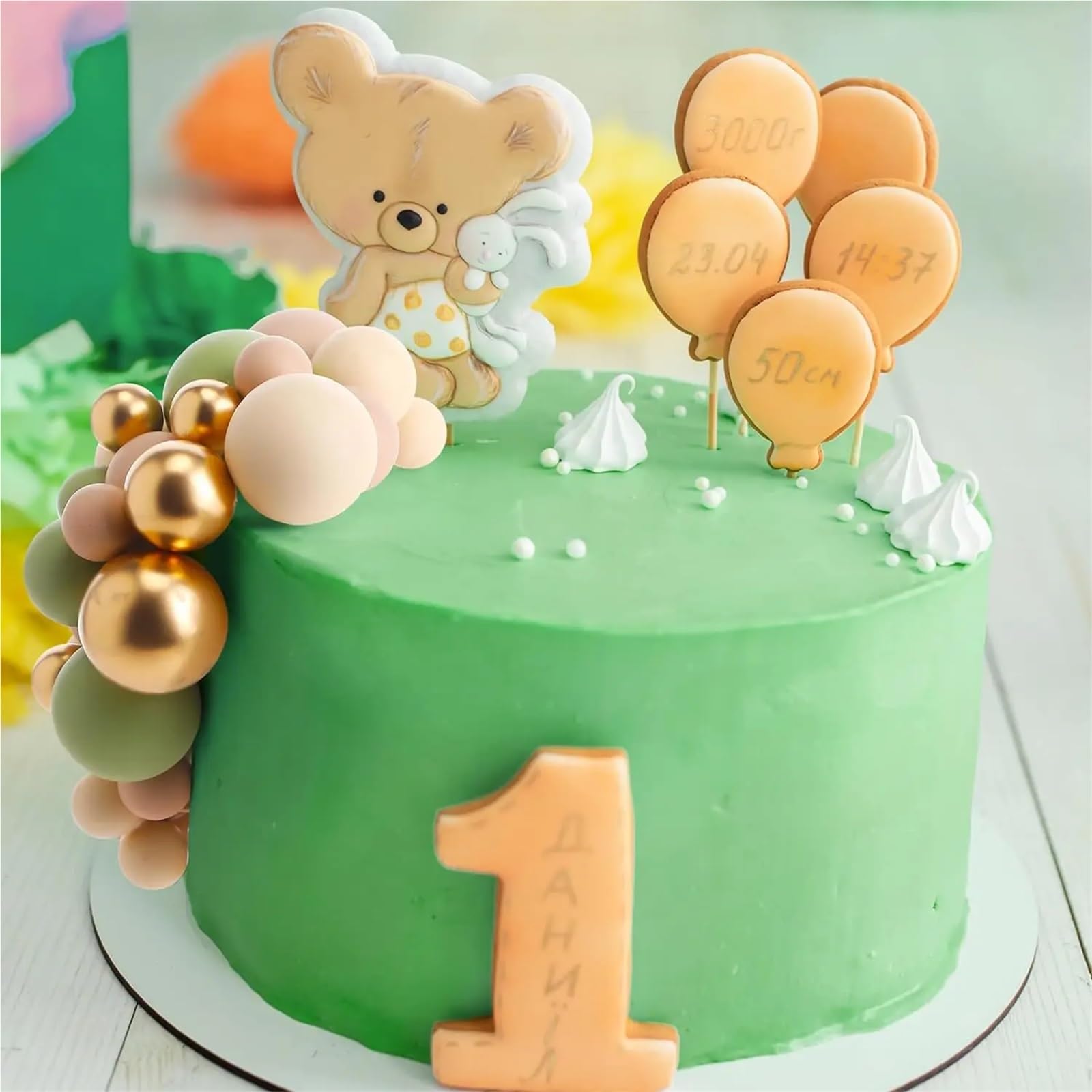 Lot de 288 mini ballons en mousse pour décoration de gâteau de Noël, d'anniversaire, fête prénatale, anniversaire de mariage (couleur A)