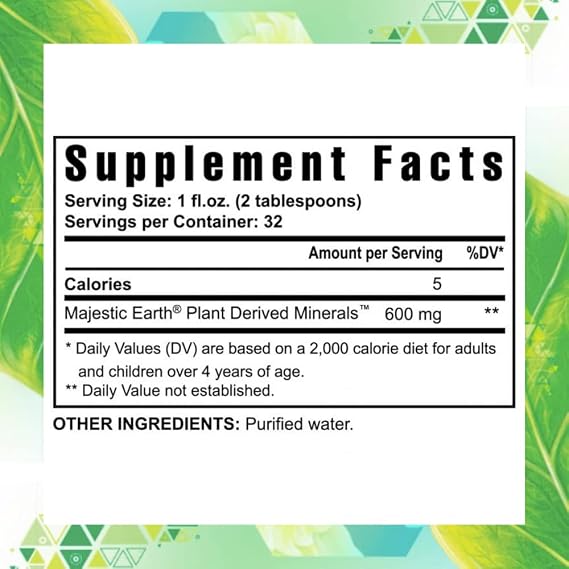 Youngevity Plant Derived Minerals Liquid Mineral Concentrate Dietary Supplement (32 oz Pack of 1)