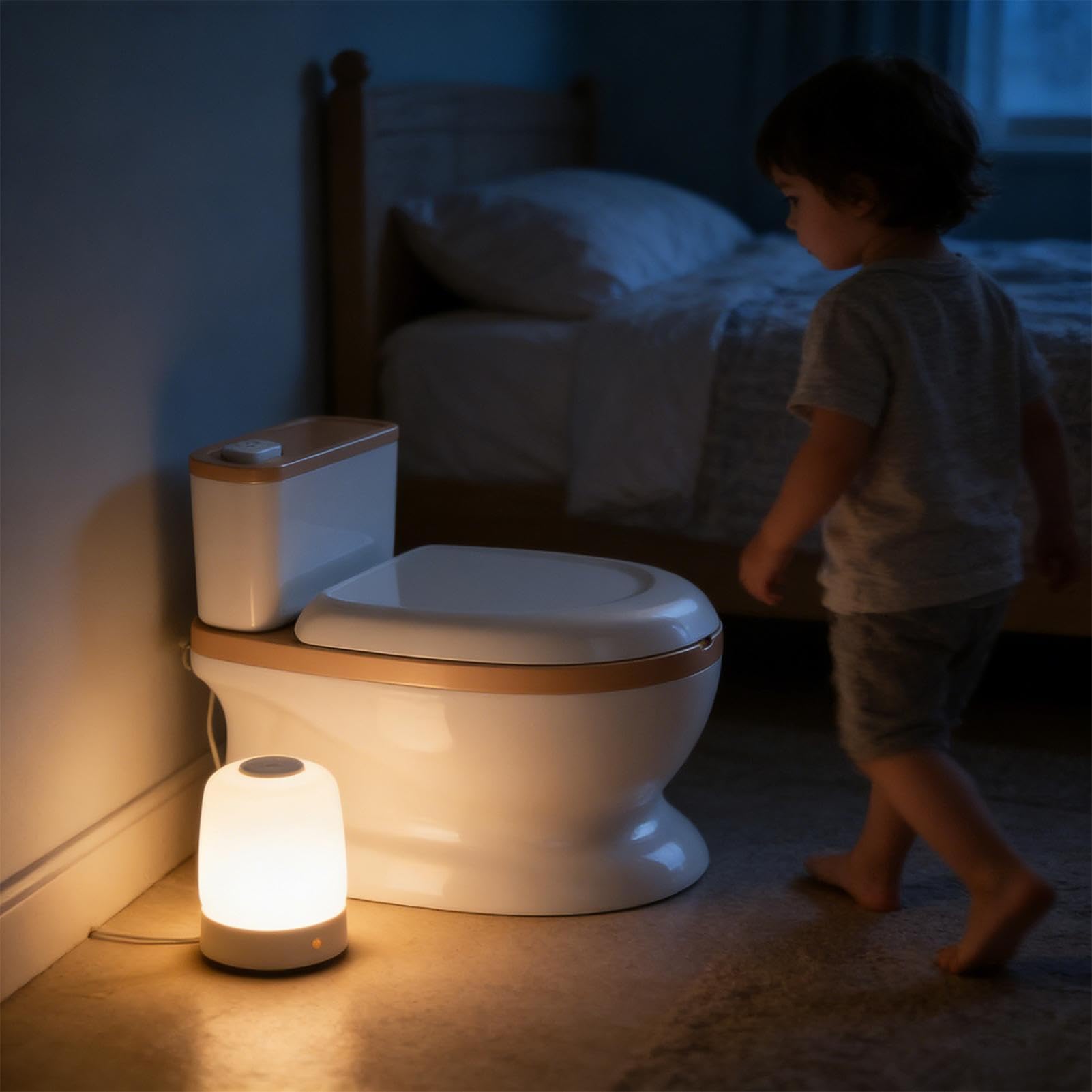 Töpfchentoilette für Kinder Realistische Spültaste