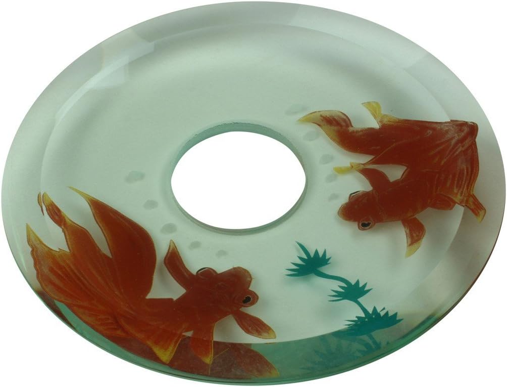 Replacement Waterfall Faucet Glass Disc Tray Plate Koi Fish Renovators Supply