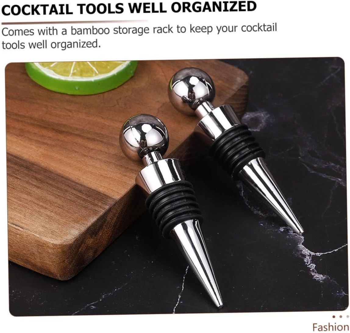 Stainless Steel Cocktail Shaker with Stand Versatile Bartender Tools for Home and Bar Use Use Drink Mixer for Cocktails and Shakers