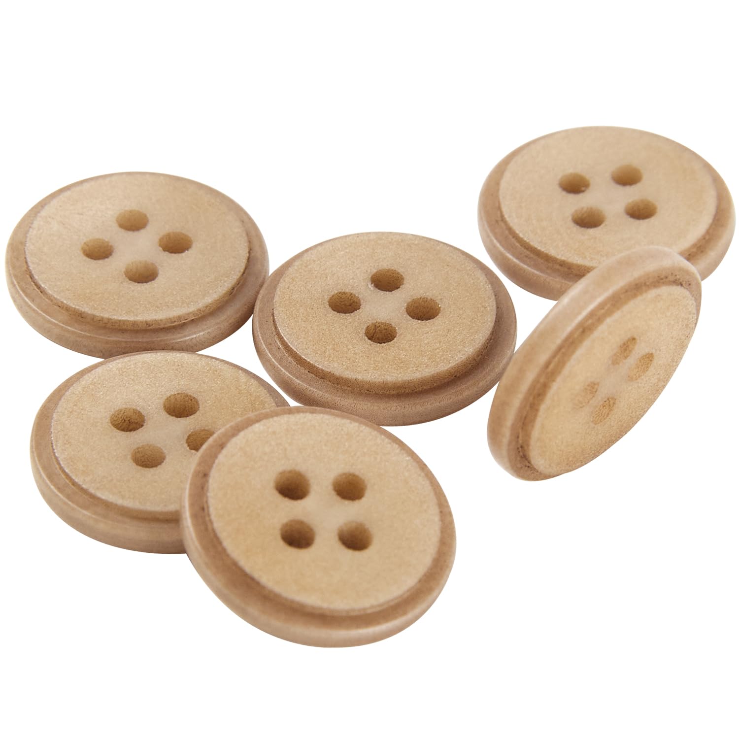 Boutons à 4 trous pour pull assurant une fixation stable sur lainages 15 mm