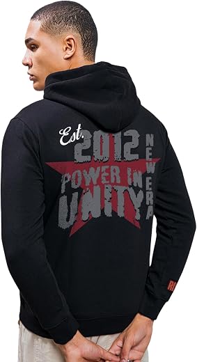 Bewakoof Heavy Duty 1.0 Men's Graphic Print Regular Fit Full Sleeve Hooded Fleece Hoodies