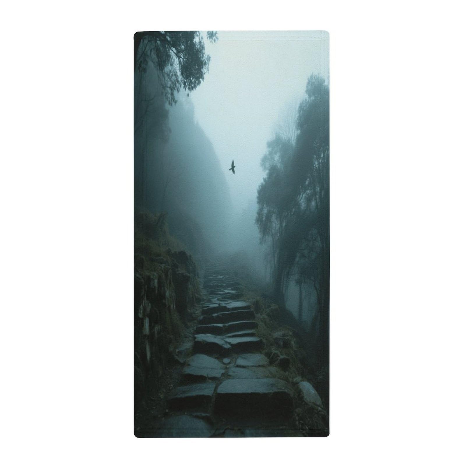 Fekiloot Style Historic Trail In The Mountains Towels For Bathroom, Bath Towels 13.8 X 28.7 Inch, Hand Towel Multipurpose Use As Bath Fitness, Bathroom, Shower, Sports, Yoga Towel
