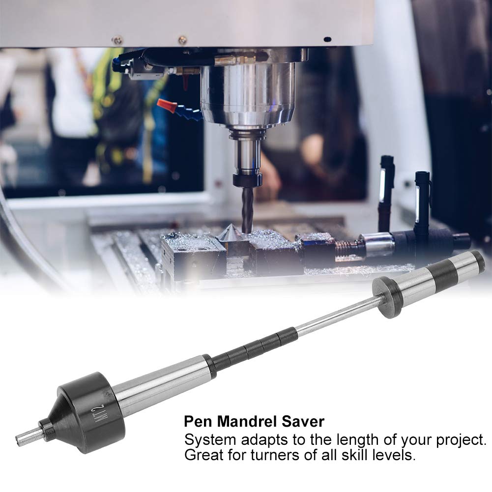 Économiseur de Mandrin de Stylo, Porte-outils de Haute qualité avec Centre de Poupée Mobile, Empêche les Arbres Pliés pour les Niveaux de Compétence, Idéal pour les Projets de Tourneurs