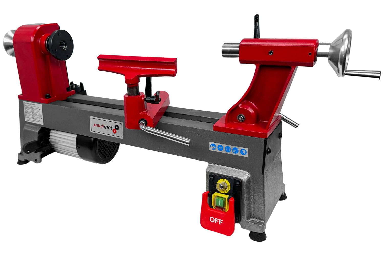 PAULIMOT Drechselbank DM450, 455 mm Spitzenweite, 550 Watt Motor