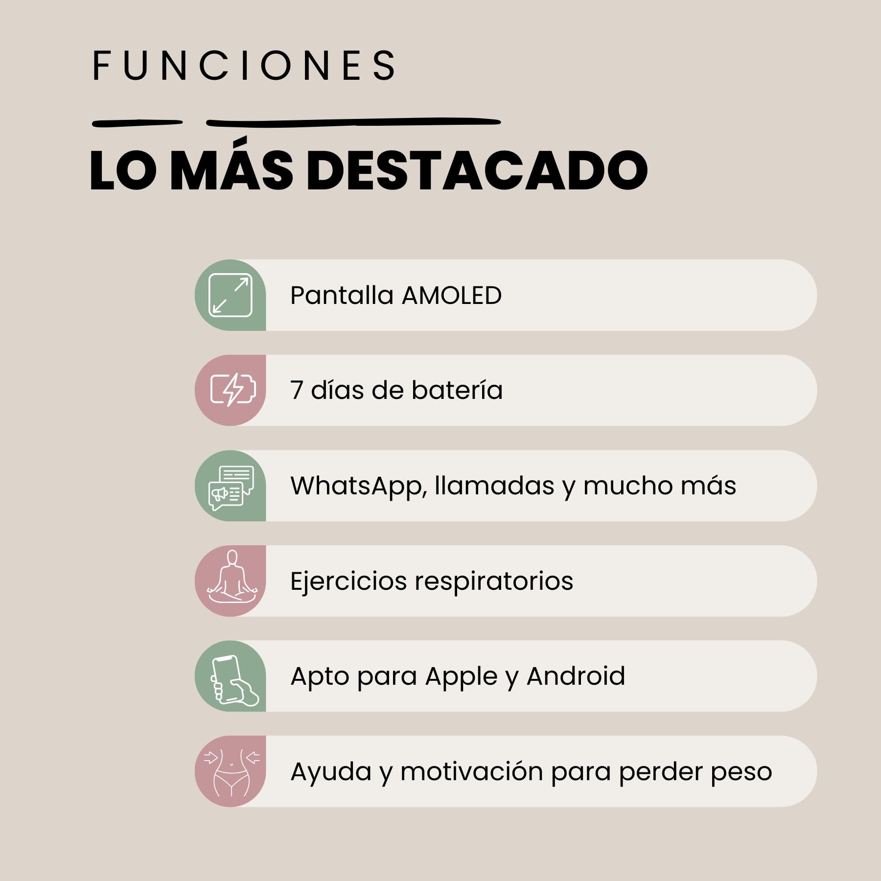 XCOAST SIONA 2 Elegance Silver - Reloj inteligente para mujer, pantalla Amoled de 1,3 pulgadas, iOS y Android, resistente al agua, ultraplano, pulso, presión arterial, oxígeno en sangre, deporte