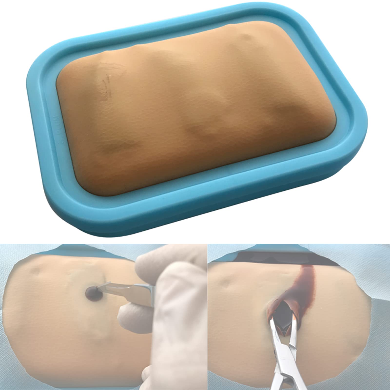 Abscess Incision and Drainage Practice Model, Silicone Skin Practice Model, Built-In Three Abscesses for Abscess Incision and Drainage Skills Practice, Training Demonstration
