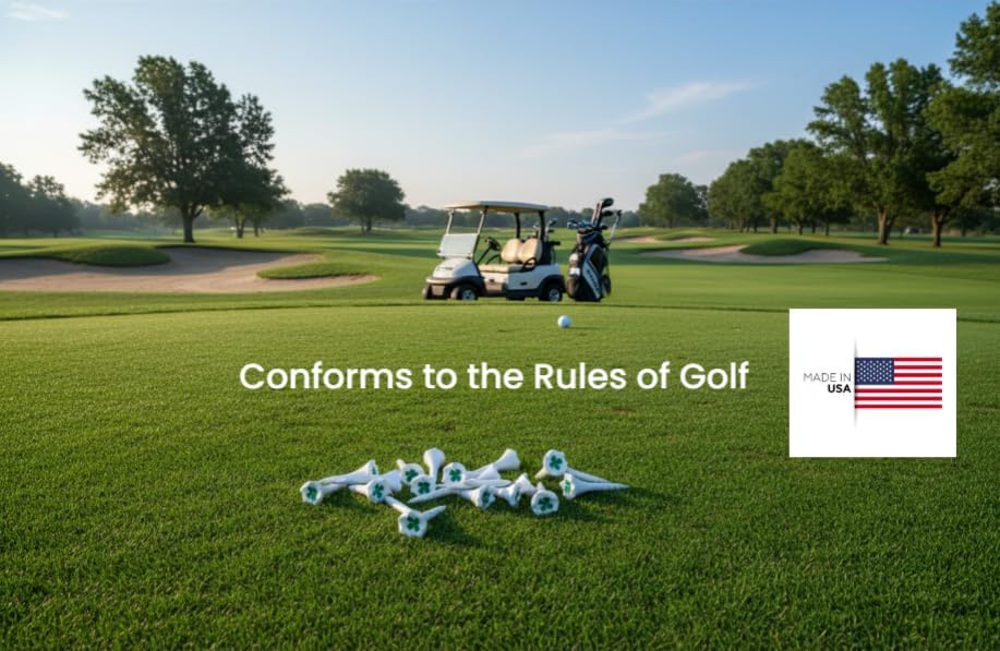 Miniatura 6 de NorthPointe Tees de Golf de Plástico de 1 " - Tees Cortos para Hierros, Par Tres, Híbridos y Campo de Práctica - Paquete de 50 o 100 a Granel en