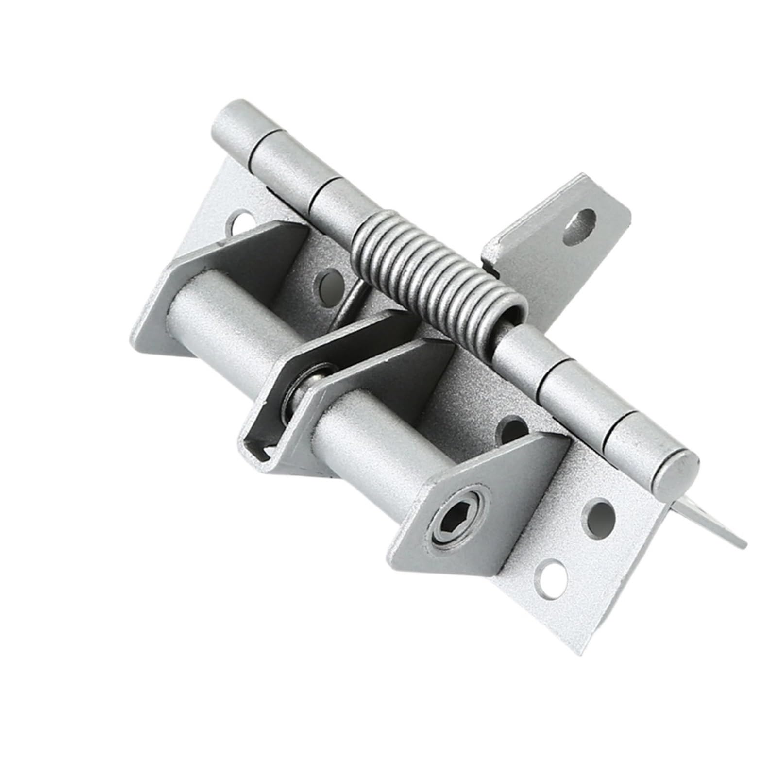 Door Closer, Spring Self-Closing Door Hin Multi-Function Automatic Closer Suitable for Gara Front and Back,Commercial & Home Use(Silver)