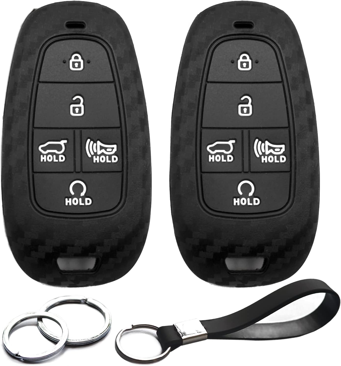 Amazon.com: INFIPAR 2pcs Compatible with Hyundai Sonata Smart 5 Buttons ...