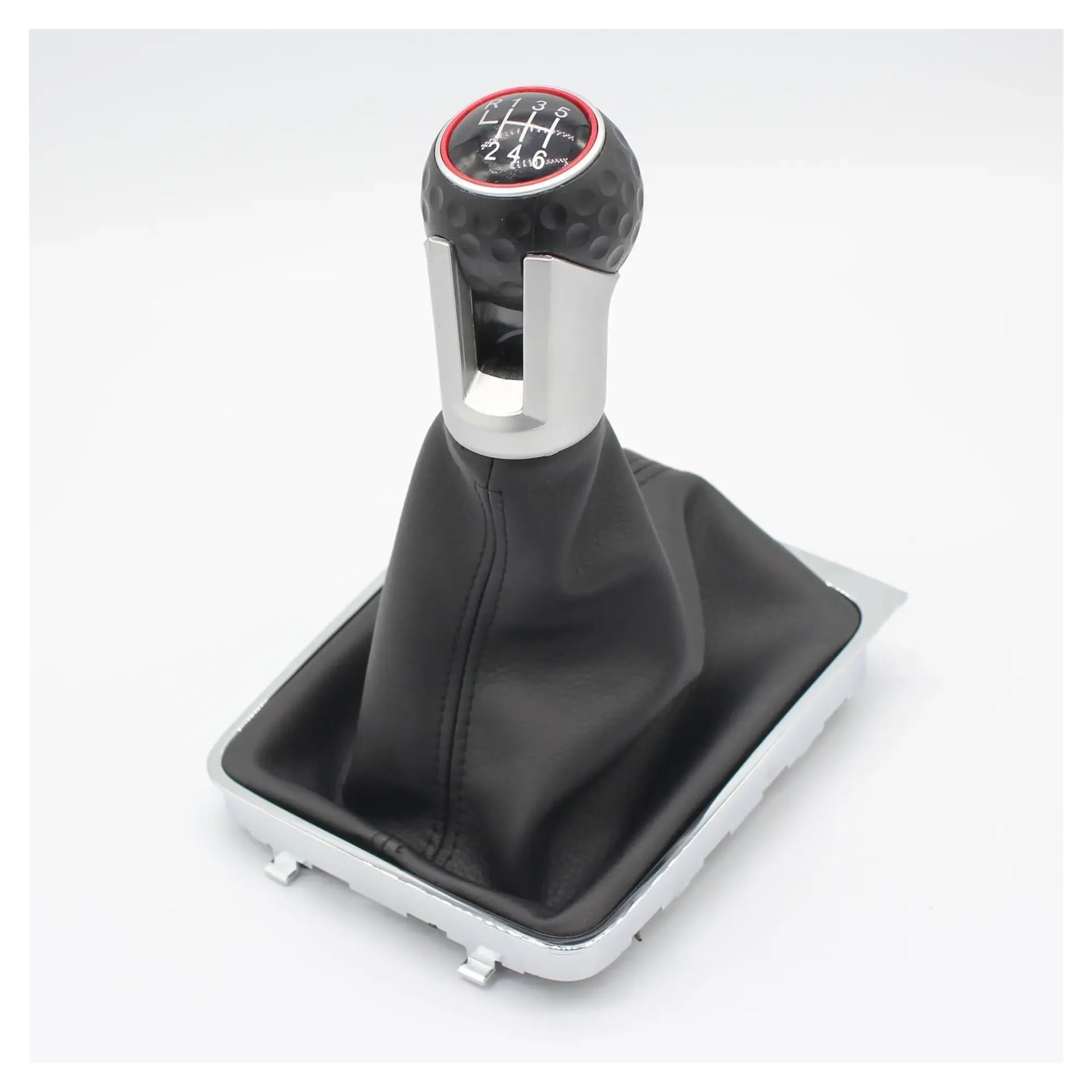 Qmtvfsrh 6 Speed Black Line Car Gear Shift Knob 5/6-Speed Gear Stick Shift Knob With Boot For Golf 7 A7 Mk7 Gti Gtd 2013-2018 Lhd(6 Speed Black Line)