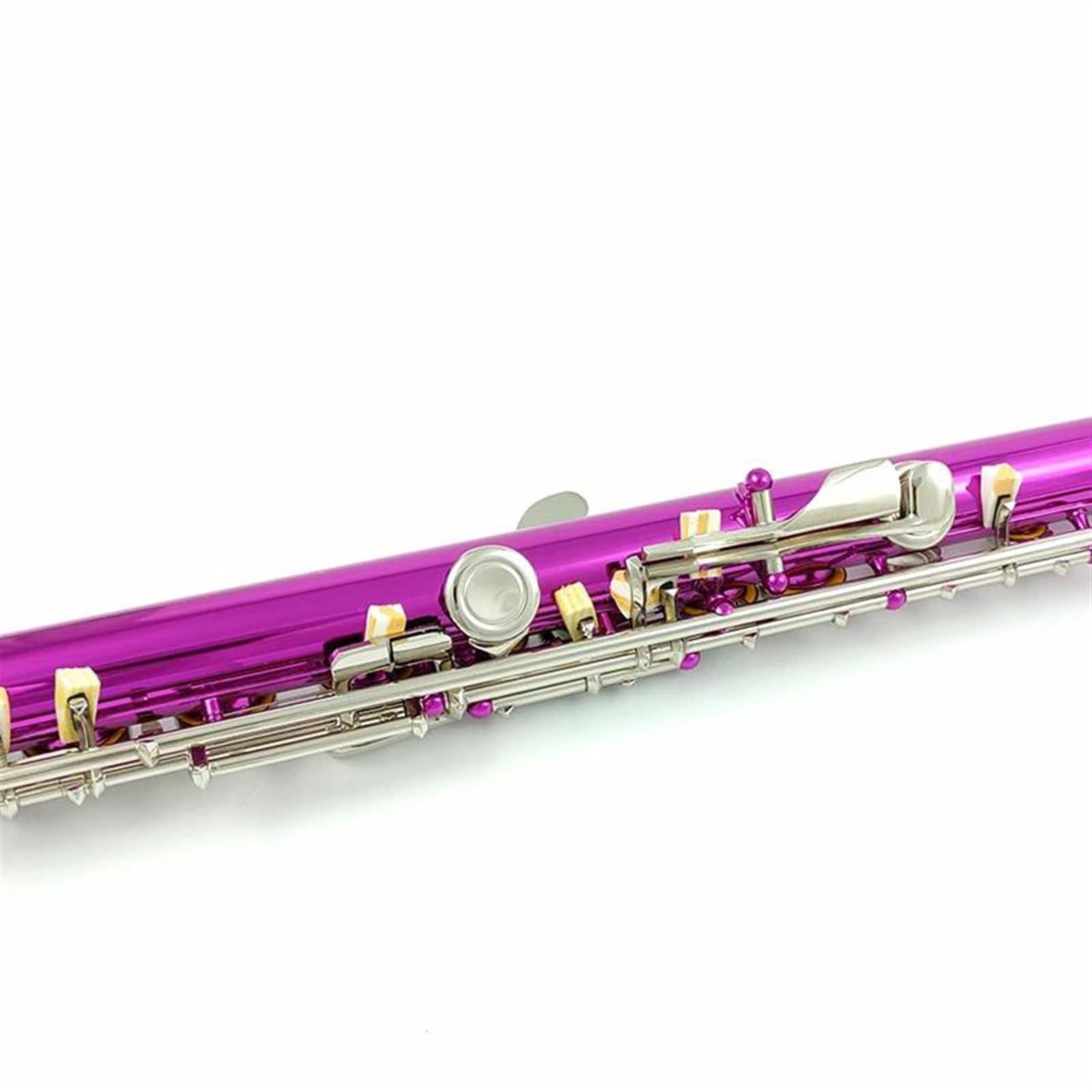 Flauto Traverso Flauto Rose C Keys 16 Fori Ravvicinati Materiale Cupronichel Flauto Nichelato Con Chiave E
