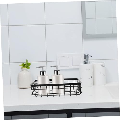 Miniatura 2 de Cesta de almacenamiento de metal, 2 unidades, estante de almacenamiento montado en la ducha, almacenamiento y organización, organizador de cocina,