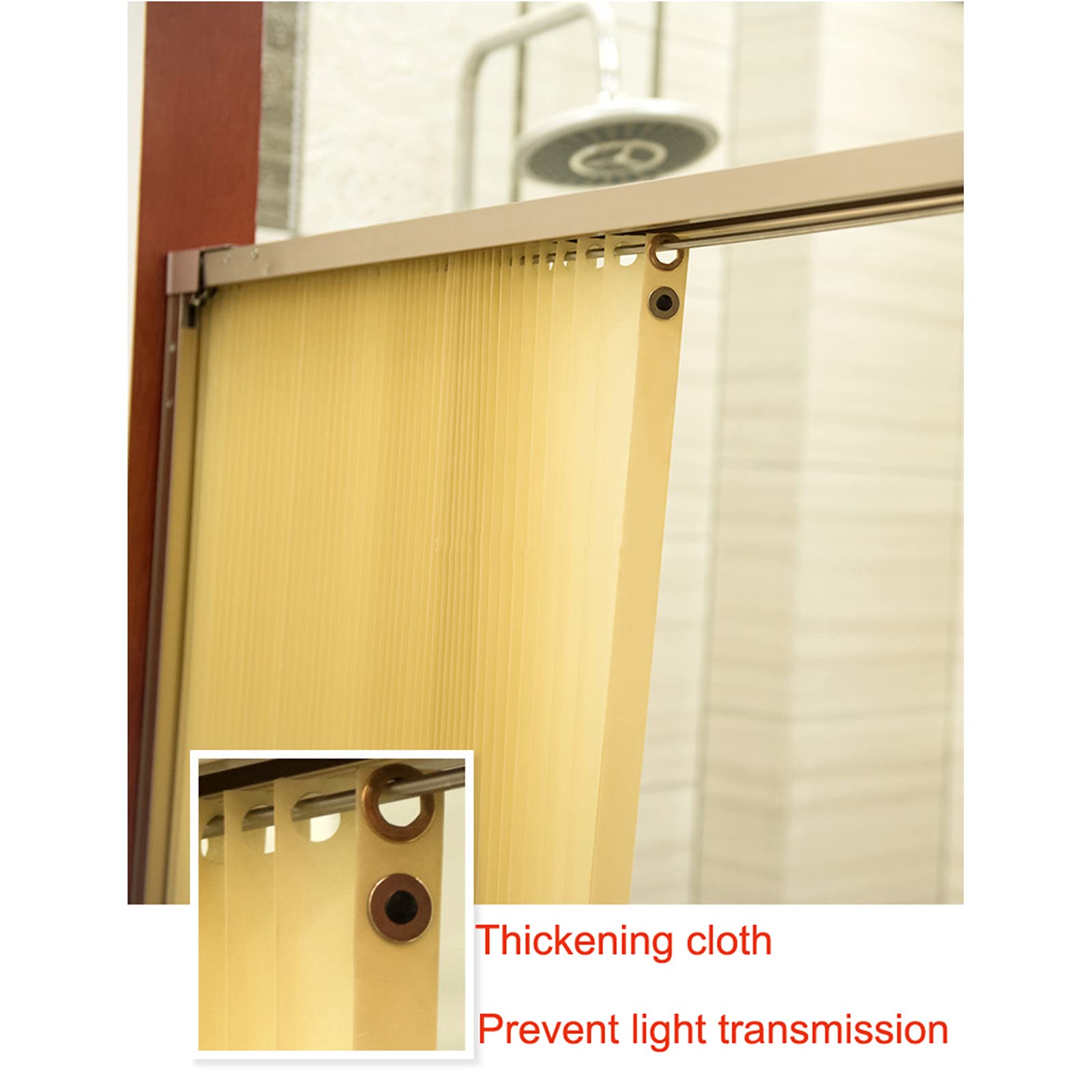 Mampara de ducha retráctil enrollable con marco de metal, resistente al moho, cortina de ducha para baño, diseño invisible, lavable, 150 x 150 cm
