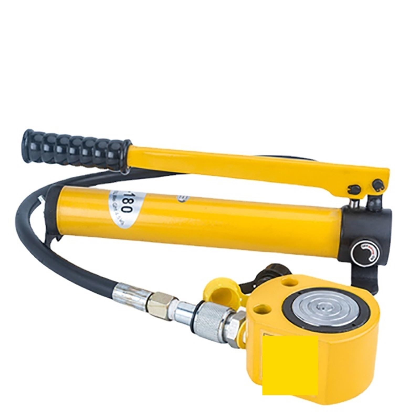 JVDDI Hydraulic Jack FPY-20T Ultra-thin Split Hydraulic Jack Electric Type Stroke 14mm 20t Lifting Tool Equipped With Pump CP-180 for Vehicle SUV Van Truck Repair(FPY-201 and CP-180)