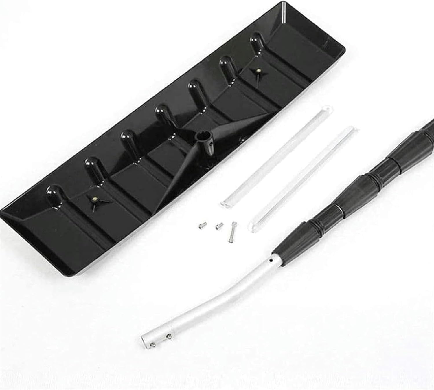 Rastrillo de nieve telescópico ajustable de 6 a 20 pies, herramienta de eliminación de nieve de techo de aluminio ligero, portátil para paneles solares, fácil limpieza para personas mayores
