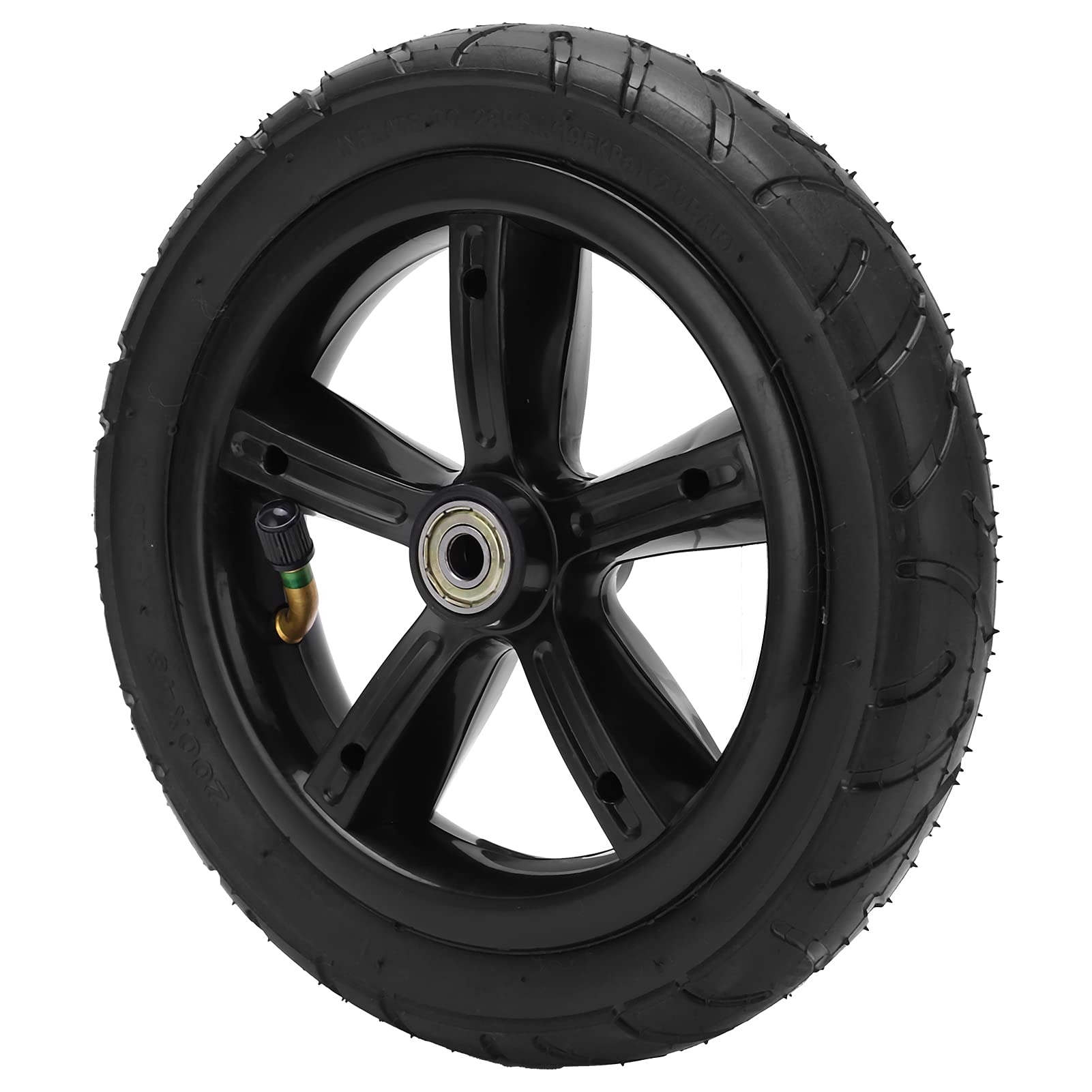 Klanata 8-Inch Electric Scooter Wheel Rim and Tires Set, Universal Rubber Tires with Shock Absorption and Anti Slip 200x45 Inner Tubes