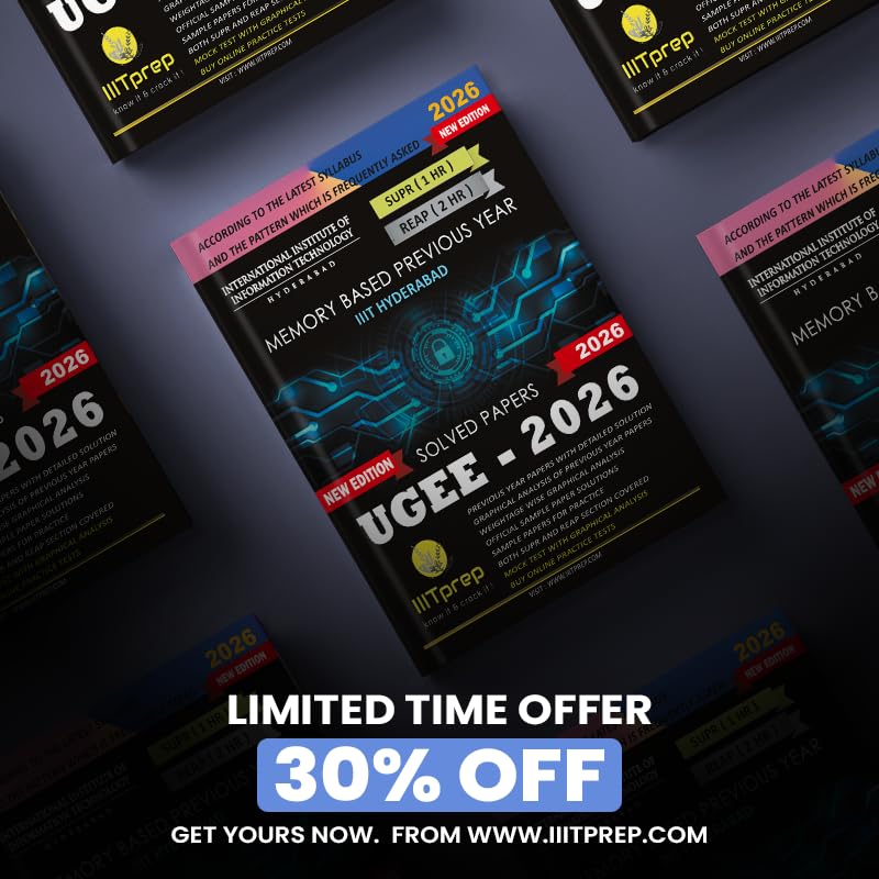 Image of IIITprep UGEE Previous Year Papers 2026 | IIIT Hyderabad