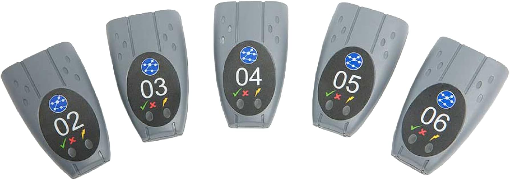 TREND Networks | 150059 | LanXPLORER Pro Active Remotes Half Kit | Multi-Device Compatible Wire Mapping Remotes | 2 Sided Wire Map Testing | LED Pass/Fail Lights | Set of 5