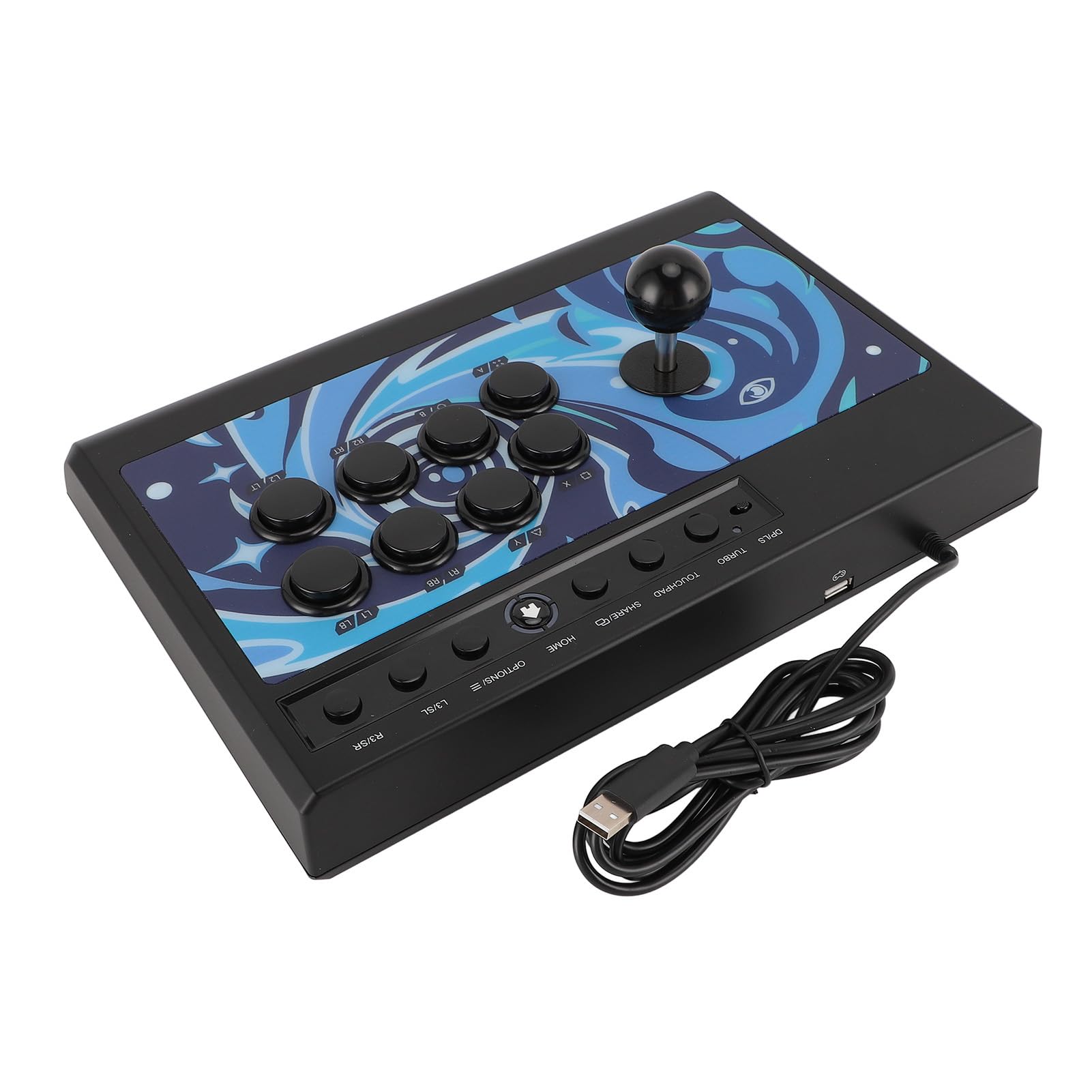 Cuifati Arcades Stick para PC, Fighting Stick con 8 Teclas de Acción y Joystick de Acero, 8 Teclas de Función Compatibles con Modos, /LS para Tabletas, Controlador de Juegos de TV