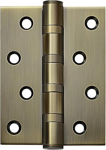 4-inch Antique Brass Door Hinges,4''×3''Oil-Rubbed Bronze Door Hinge,3Pack Stainless Steel Thickened Door Hinges.