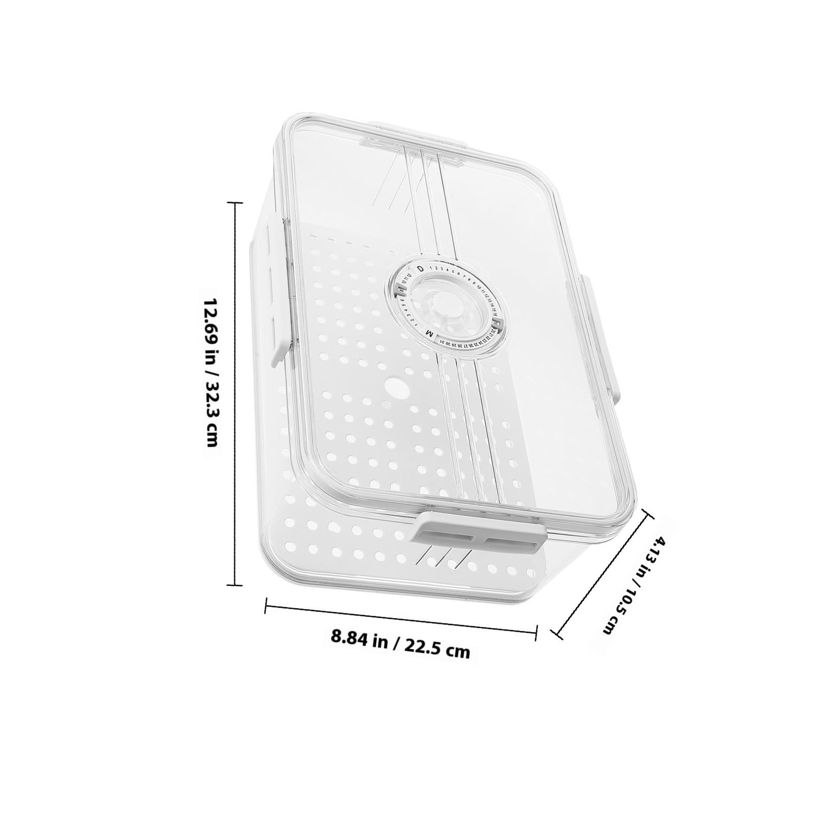 Gadpiparty Caja de Pan y Temporizador Hermética Tapa de Plástico