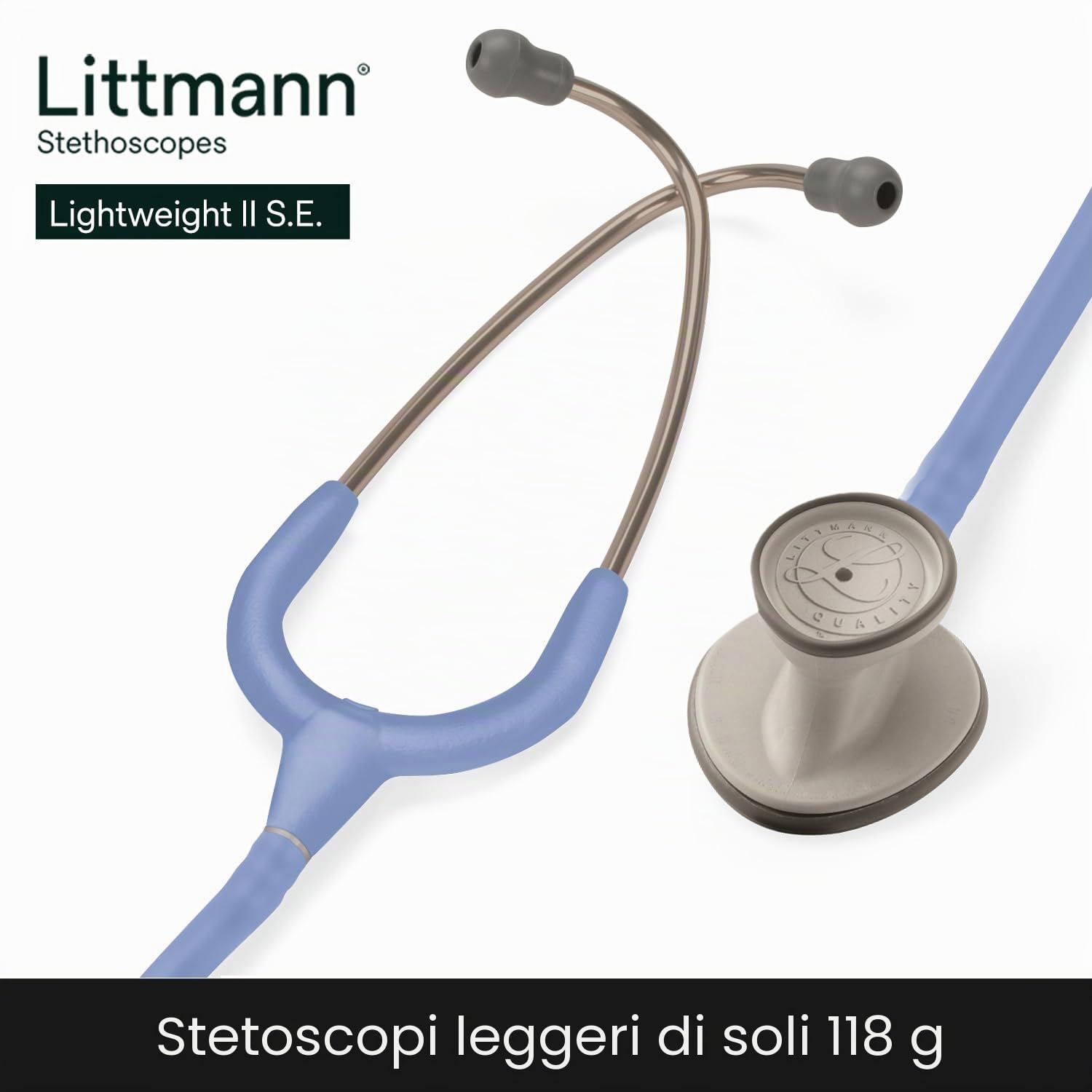 3M Littmann Stetoscopio Lightweight II S.E. Azzurro Cielo, 2454