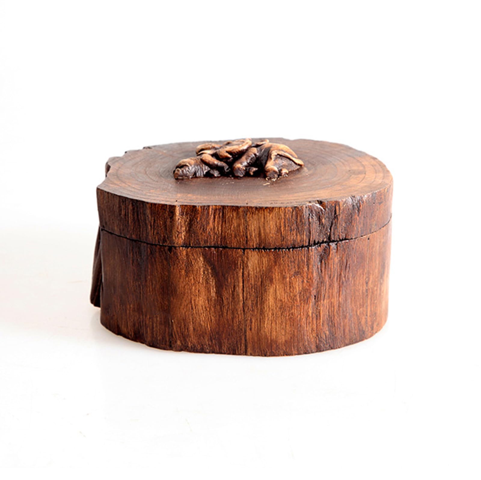 Urna pequeña de madera para cremación, caja de recuerdo, urna conmemorativa para cenizas de mascotas, patrón de elefantes, 15 cm