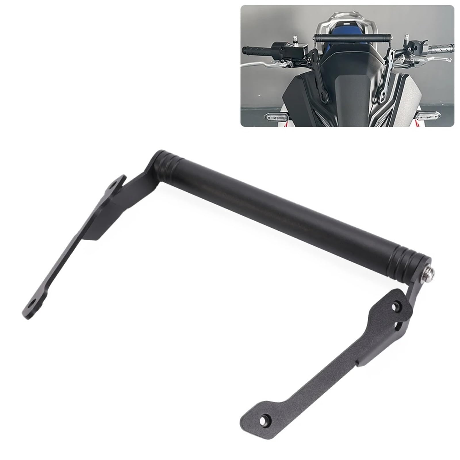 Soporte Placa Navegación GPS Barra Soporte Soporte para Teléfono Móvil con Barra De Extensión De 22 Mm para Navegación GPS, Soporte para Teléfono Móvil XL750 para Transalp 750 2023-2024