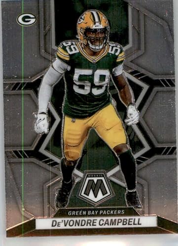2022 PANINI MOSAIC #74 DE'VONDRE CAMPBELL GREEN BAY PACKERS FOOTBALL OFFICIAL TRADING CARD OF THE NFL