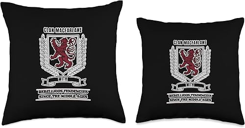 Miniatura 3 de A Wee Bit Scot Scottish MacFarlane Scottish Clan Descendiente - Almohada de 16 x 16 pulgadas, multicolor