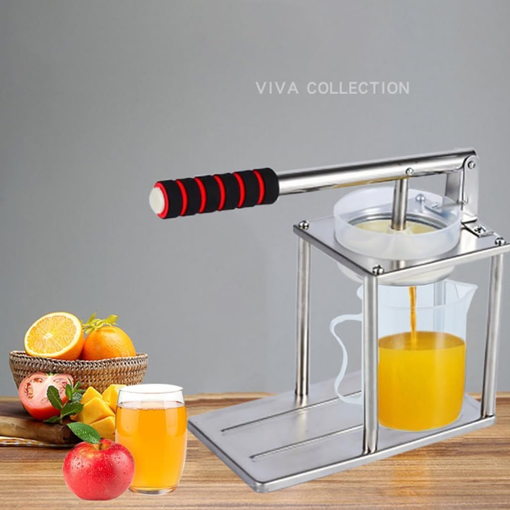 Hand Operated Press Juicer Squeezer Simple Design Dishwasher Safe Kitchen Use