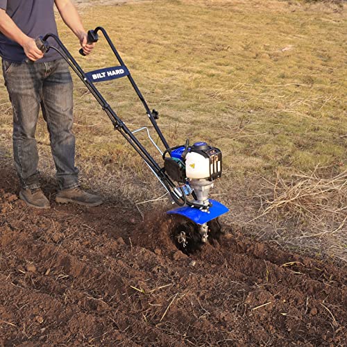 Bilt Hard Gas Tiller, 38Cc 4-Stroke Garden Cultivator Gas Powered, 4 Steel Front Tines Tilling Tool For Lawn, Garden And Field Soil Cultivation #TOP7