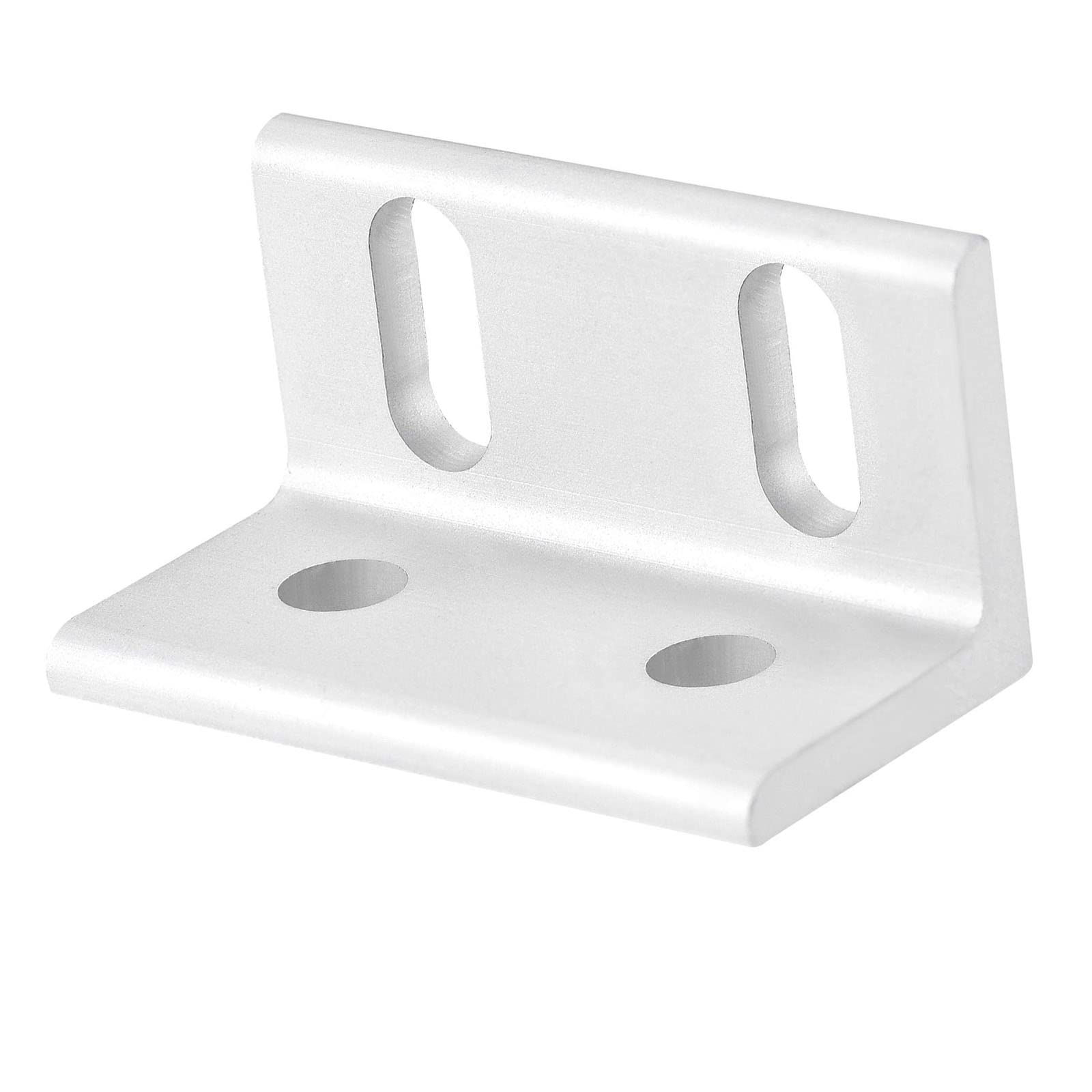 Ta-Vigor White Inside Corner Brace Angle Bracket 4 Holes Fastener L Shape 20Mmx20mmx38mm For 2040 Series Aluminum Extrusion Profile