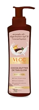 VLCC Spf 30 Pa+++ زبدة الكاكاو Detan Glow اشترِ 1 واحصل على 1400 مل