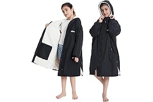 Hiturbo Kids Parka: Warm and Waterproof Changing Robe for Swimmers