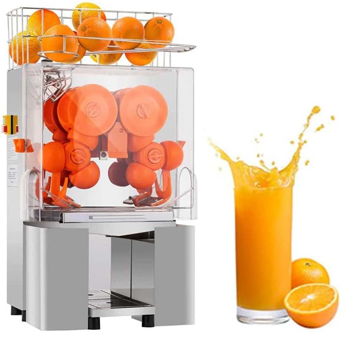 Stainless Steel Commercial Juice Extractor Automatic Fresh Juice Machine 120W 20-22 Fruits Min Large Capacity 40-80mm 80 Juice