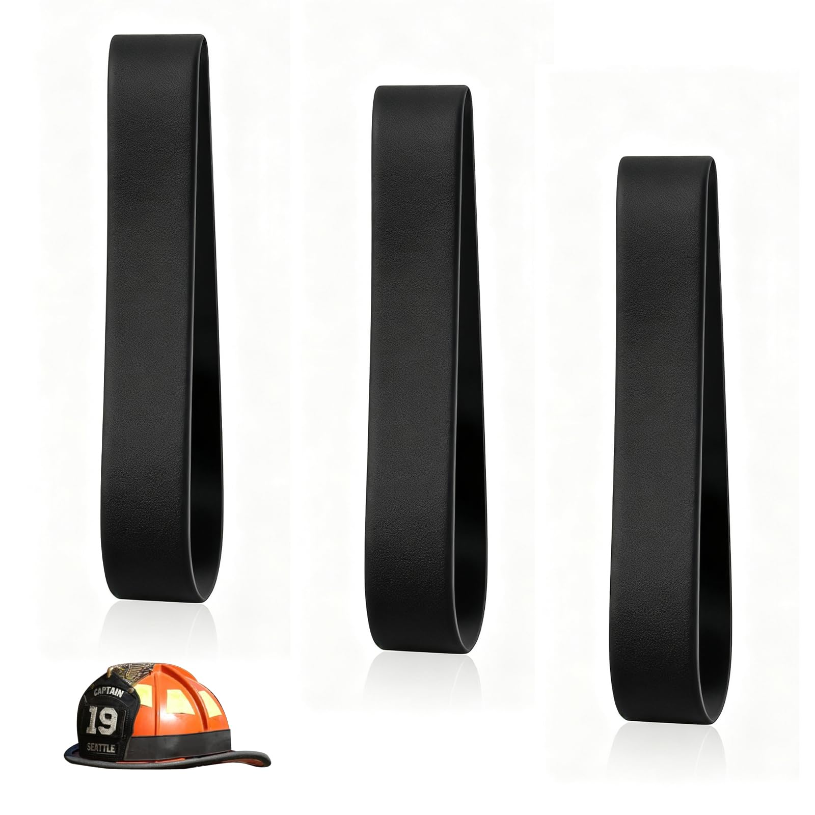 Firefighter Helmet Bands, Heavy Duty Rubber Helmet Strap Band Fits for Modern & 