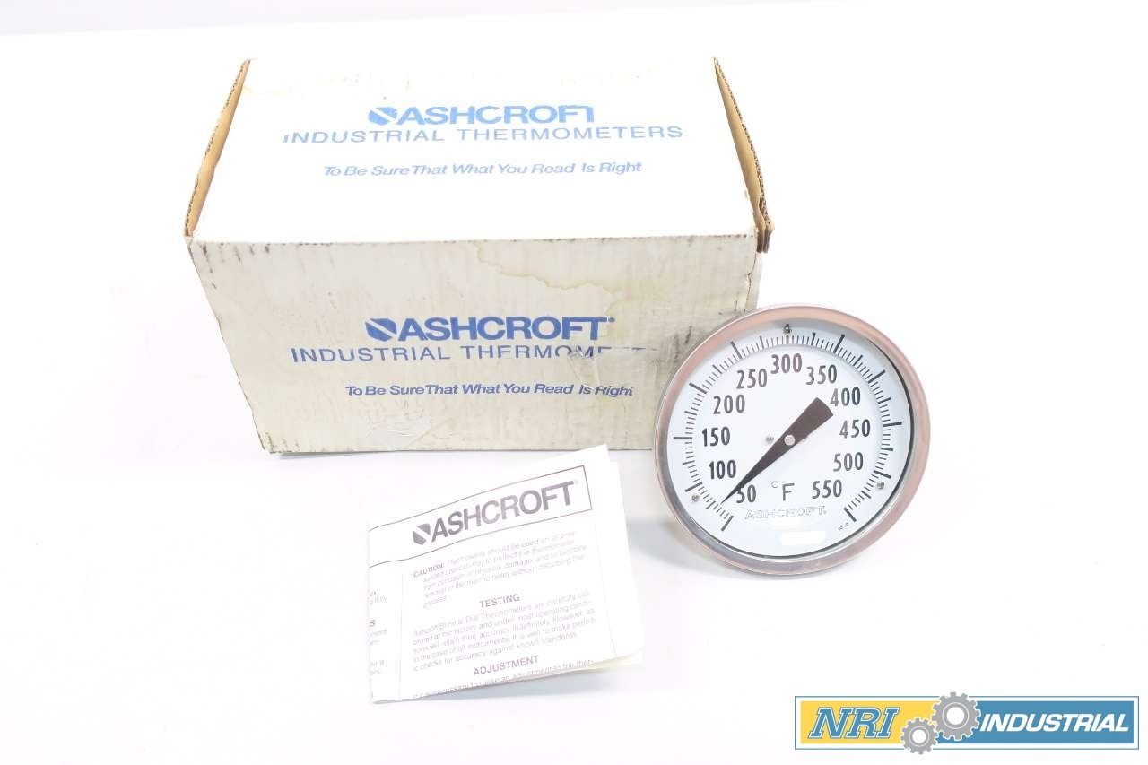 ASHCROFT 50EI60R025 100472143 BIMETAL THERMOMETER 50550F 5 IN D553162