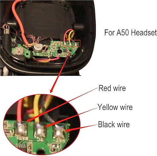 Miniatura 4 de AOLIKES Reemplazo de batería SRP603443 de 1000 mAh para Astro Gaming A20, auriculares inalámbricos Astro Gaming A50, repuesto de batería Alienware
