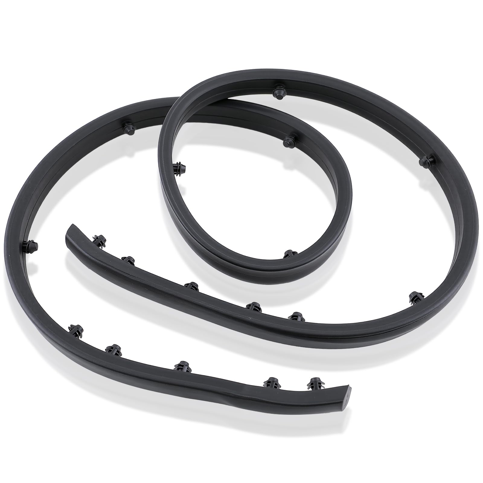 CARBBIA 86357-F2000 Front Bumper Upper Strip Rubber Trim Seal Compatible with 2017-2018 Hyundai Elantra Sedan 86357F2000