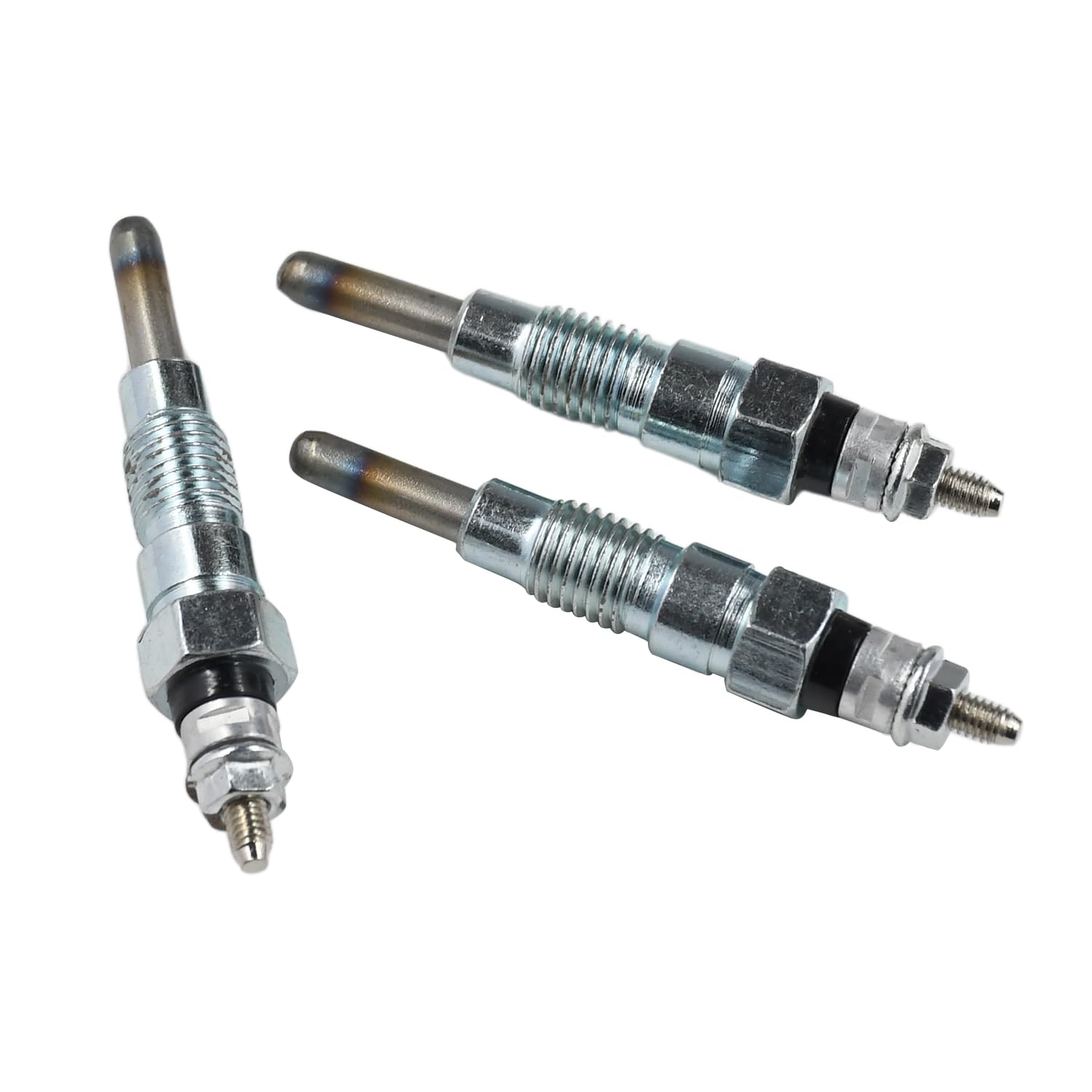 Lot de 3 bougies de préchauffage 15951-65510 15951-65512 compatibles avec moteur Kubota D1102 D1302 D650 D750 D850 D950 Tracteurs compacts B7100 B7100HST-DT B1500 B7100 B7001 B8200