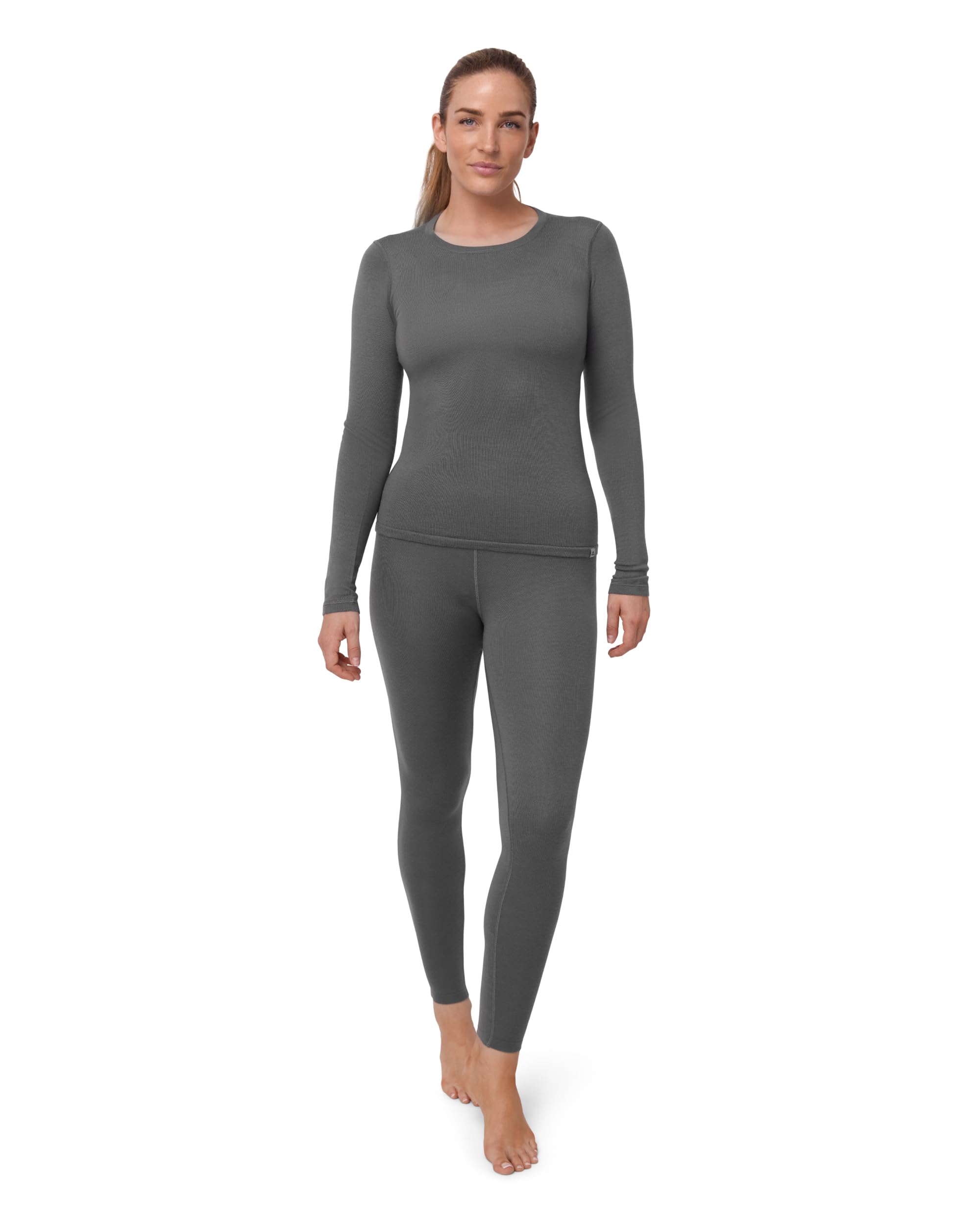 DANISH ENDURANCE Maglia e Pantaloni Termici Donna, Completo in Lana Merino Premium per Sci, Trekking