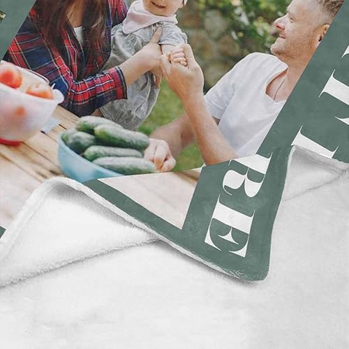 Miniatura 4 de M YESCUSTOM Manta personalizada con imagen y texto, manta personalizada de collage de fotos, mantas de vellón personalizadas para regalo de