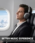 Wentronic Y02 Active Noise Cancelling Headphones, Wireless Over-Ear Bluetooth 5.4 Headphones, Multiple Modes, 60H Playtime, Hi-Res Audio, Big Bass, Foldable Lightweight for Travel Home Office, Grey