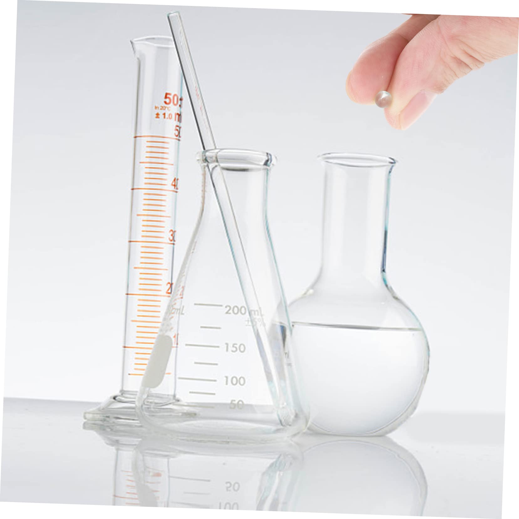 Cabilock Perlas De Vidrio Para Laboratorio De Alta Precisión Φ8mm Perlas Anti-ebullición De Arena Para Experimentos Científicos Uso En Plantas Químicas y Farmacéuticas