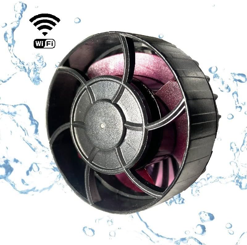 The MLW-10 wave pump with a WiFi symbol, indicating its wireless connectivity feature.