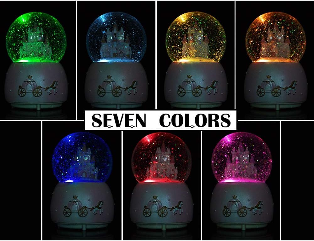 Boîte à Musique, Boîte à Musique Rotative, Avec Boule De Cristal De