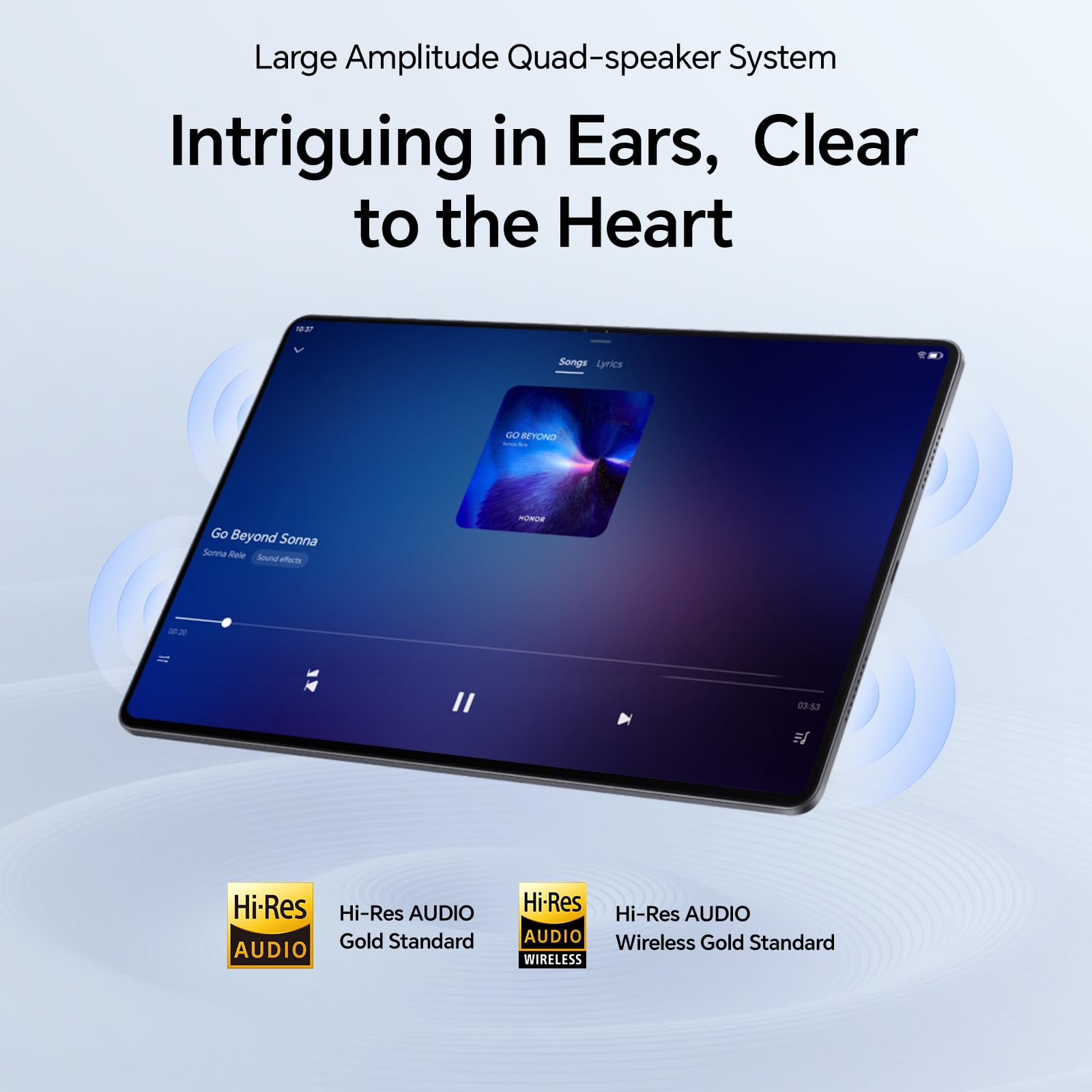 HONOR Pad X8a Tablette 11 Pouces | Écran FullView 90 Hz Anti-Fatigue, Batterie 8300 mAh, Corps métal Fin 7,25 mm, 4 Haut-parleurs | Snapdragon 680, MagicOS 8.0 | 4 Go+128 Go (Extensible 1 to), Gris